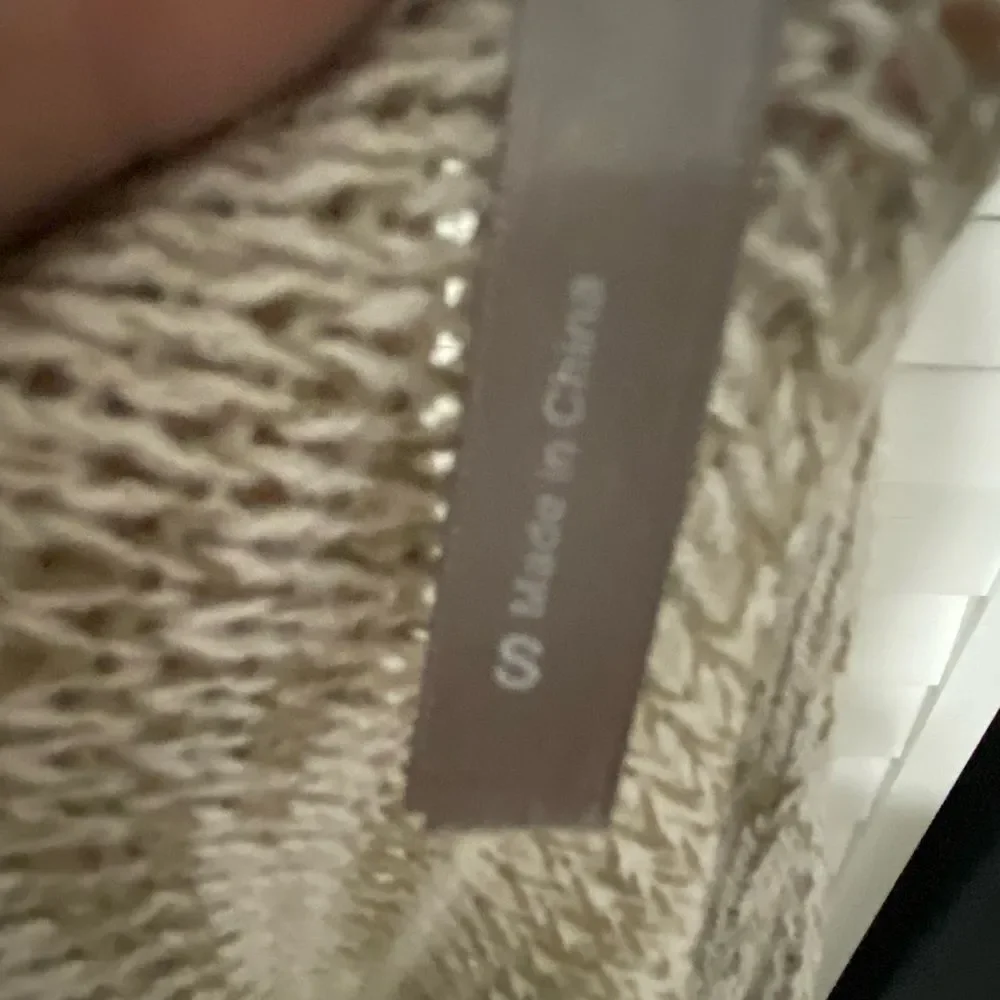 Women's Beige and Burgundy Patterned Sweater - Picture 6 of 6